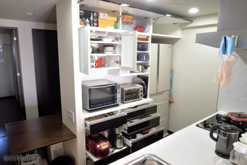 キッチン壁面収納オーダー家具-3